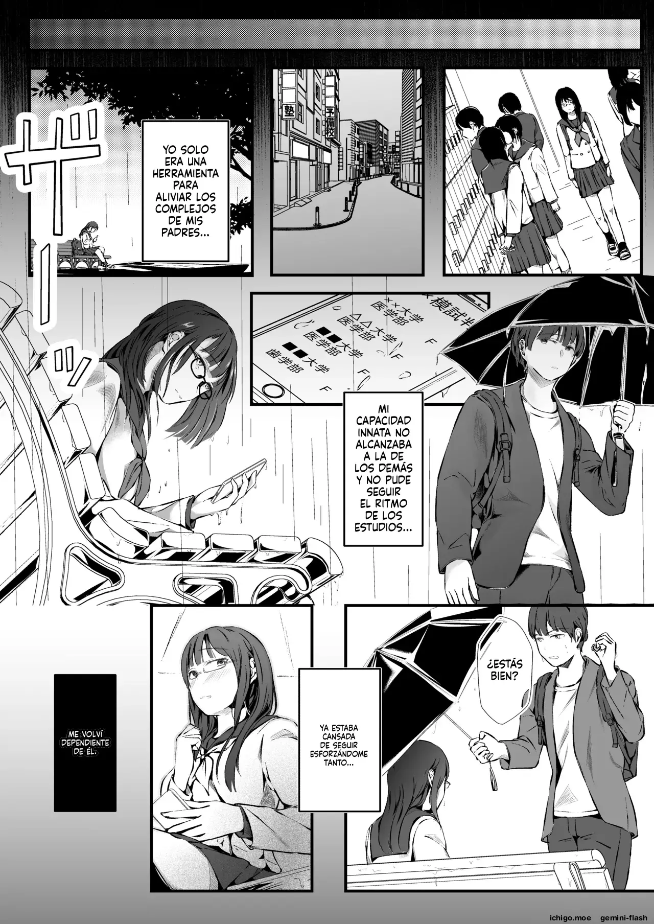 Ringetsu gakusei kuzu kareshi no netora se shumi de ninshin shita kekka kansa shippai (Spanish) MTL capítulo 1 página 9