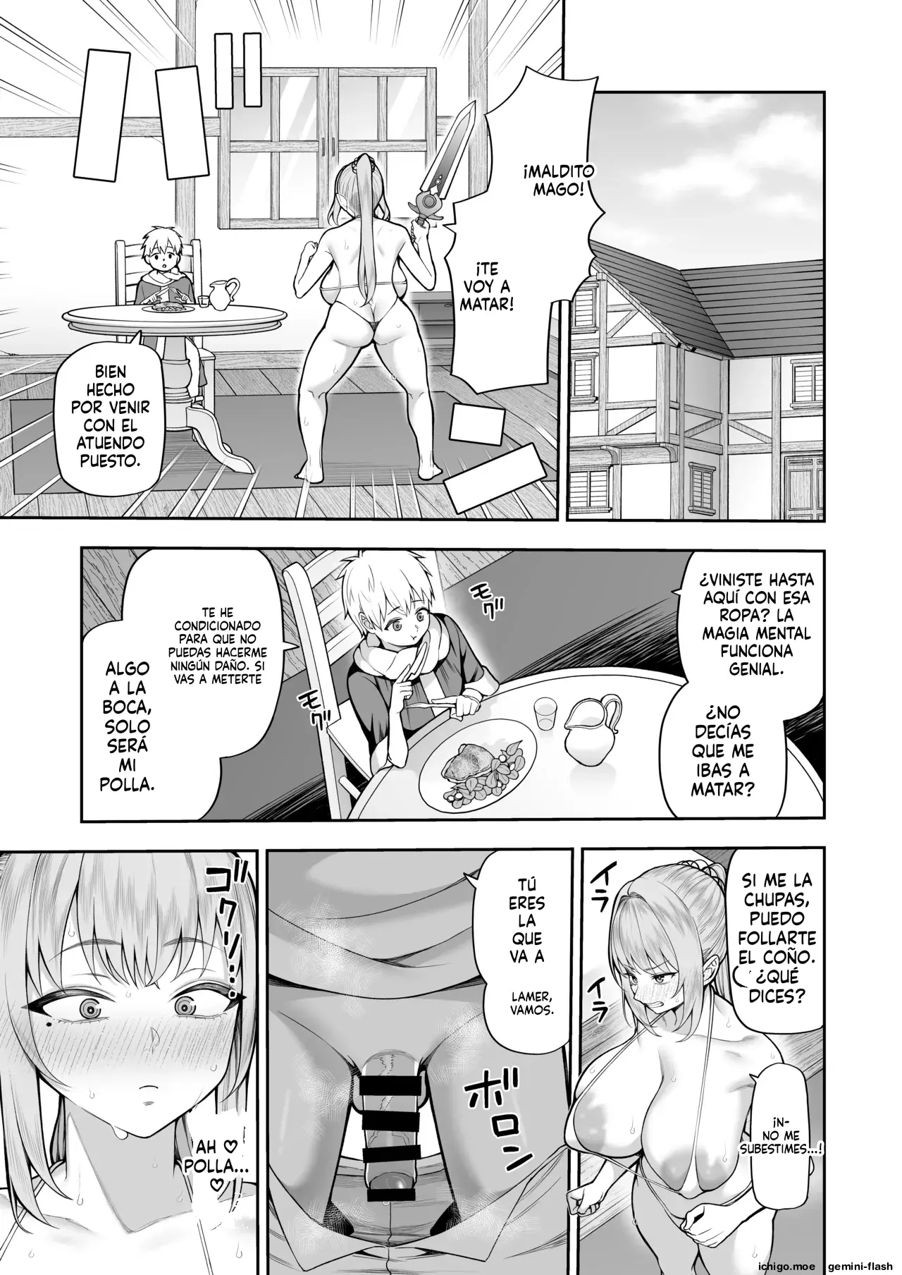 Saikyo dakedo Ikiokureta Onna Kenshi o Saimin de Pet ni Shite Mita (Spanish) MTL capítulo 1 página 29