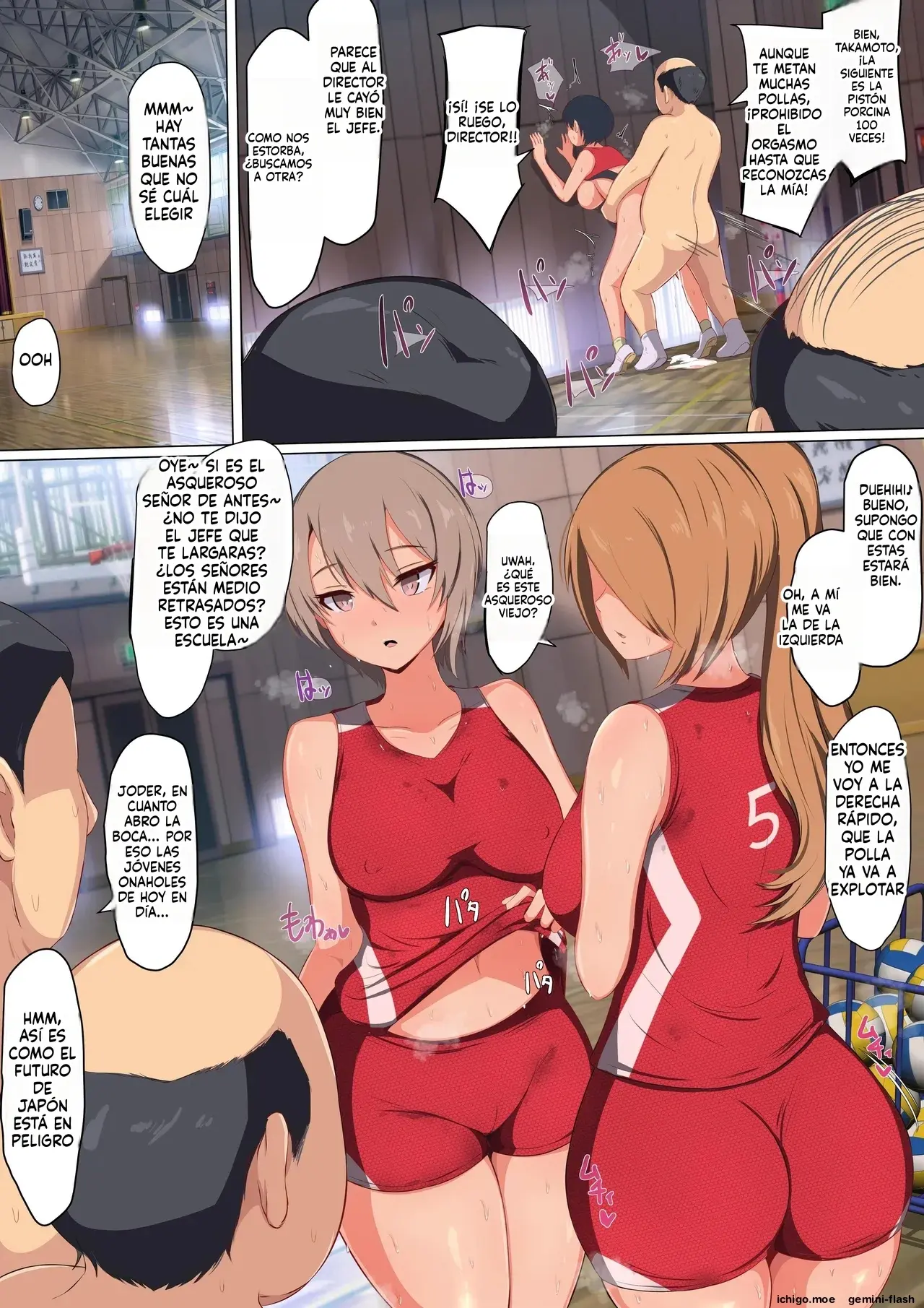 Saimin Oji-san no Volley-bu Nekketsu Asedaku Muremure Koubi Shidou Ninshin Sureba Zenkoku Yuushou!! Kantoku (Spanish) MTL capítulo 1 página 27