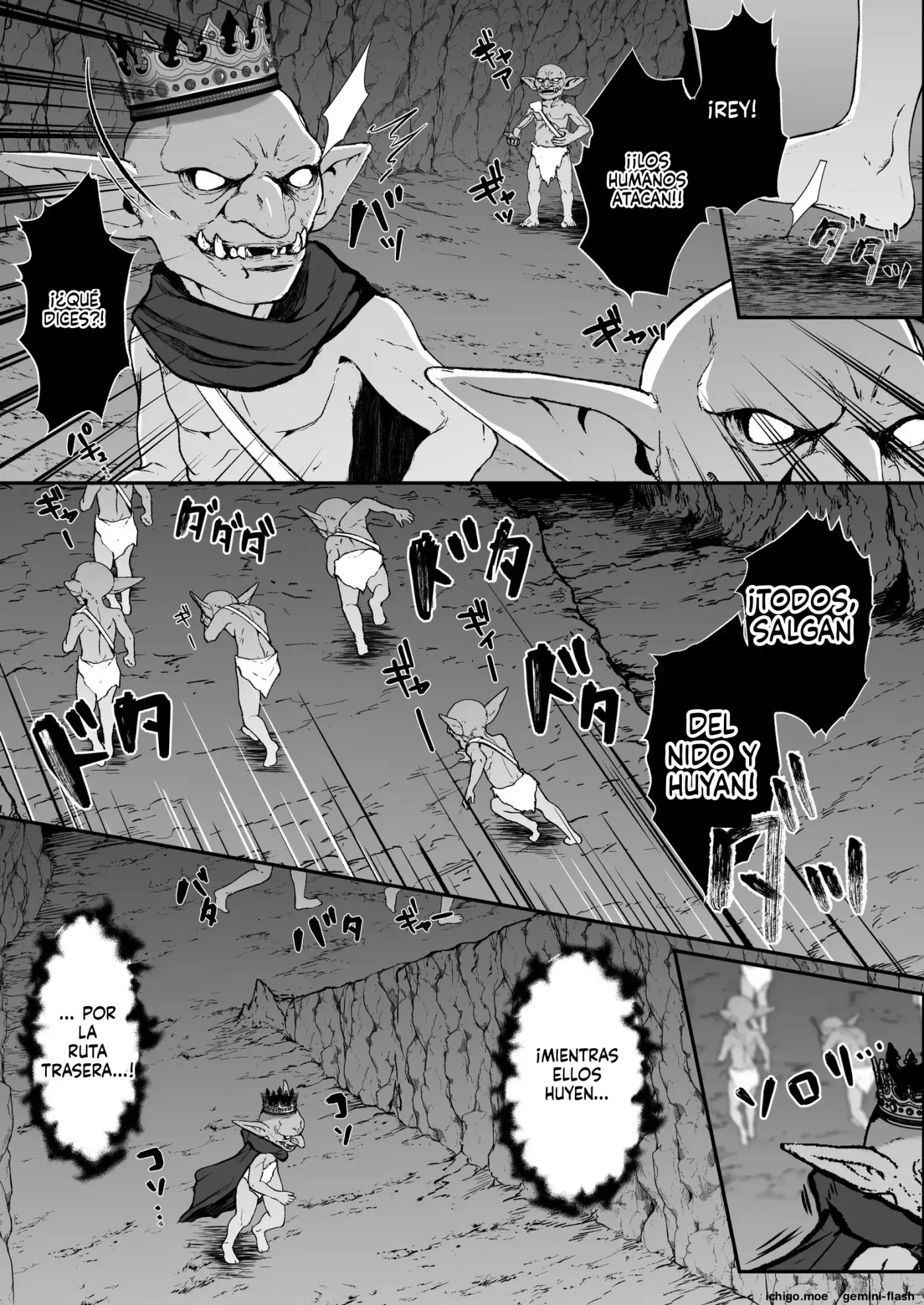 Seijo ni Goblin no Suana o Hakai Sareta node Seijo o Atarashii Suana ni Shimasu (Spanish) MTL capítulo 1 página 3