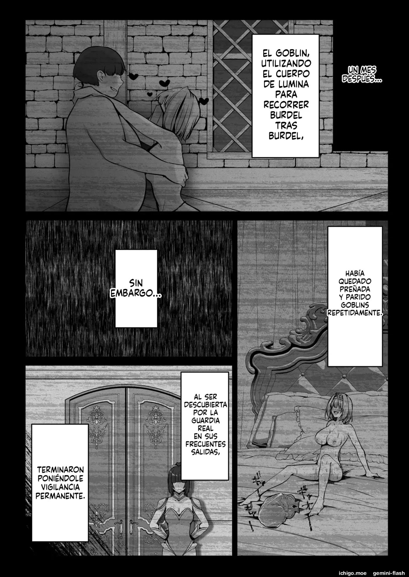 Seijo ni Goblin no Suana o Hakai Sareta node Seijo o Atarashii Suana ni Shimasu (Spanish) MTL capítulo 1 página 45