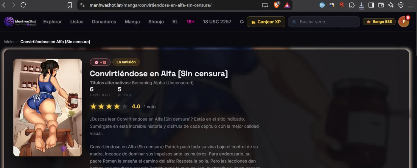 Convirtiéndose en Alfa [Sin censura] capítulo 3 página 1