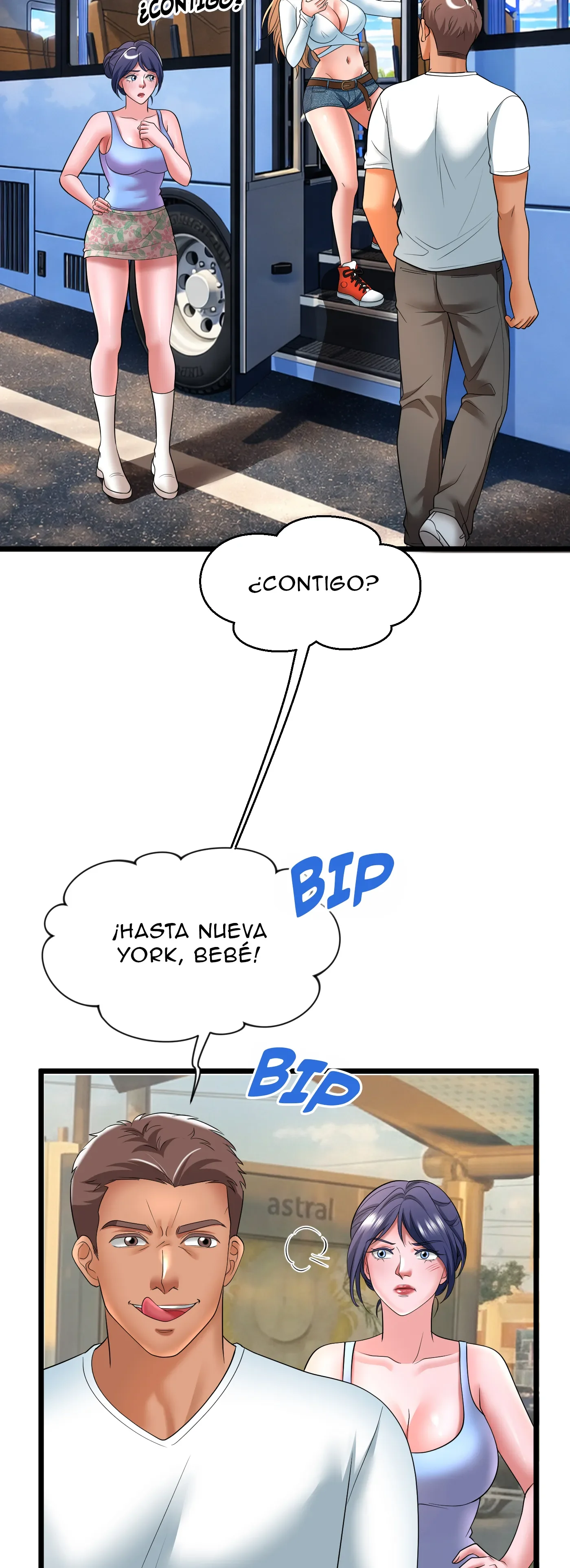En ruta con mi hermanastra (Sin censura) capítulo 1 página 13