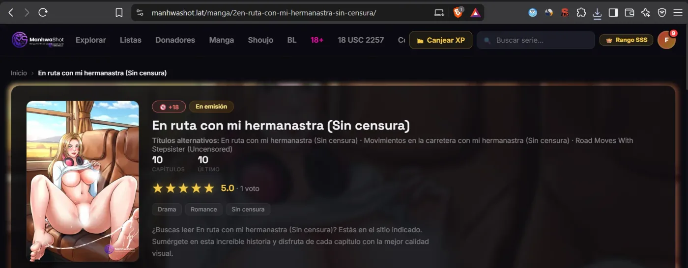 En ruta con mi hermanastra (Sin censura) capítulo 2 página 76