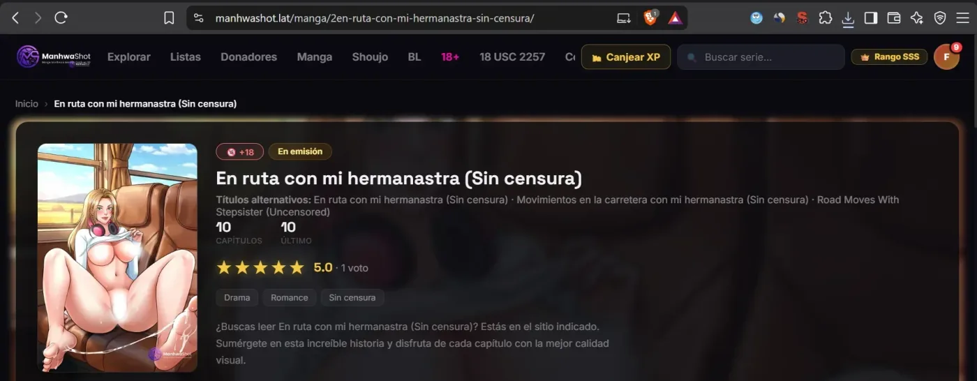 En ruta con mi hermanastra (Sin censura) capítulo 4 página 67