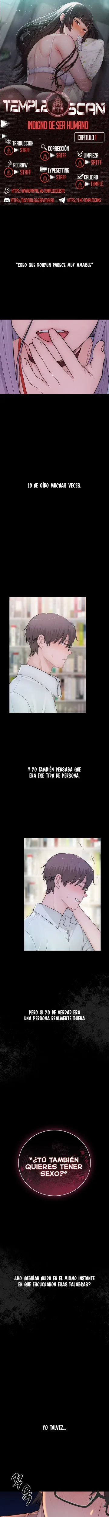 Indigno de ser Humano capítulo 1 página 1