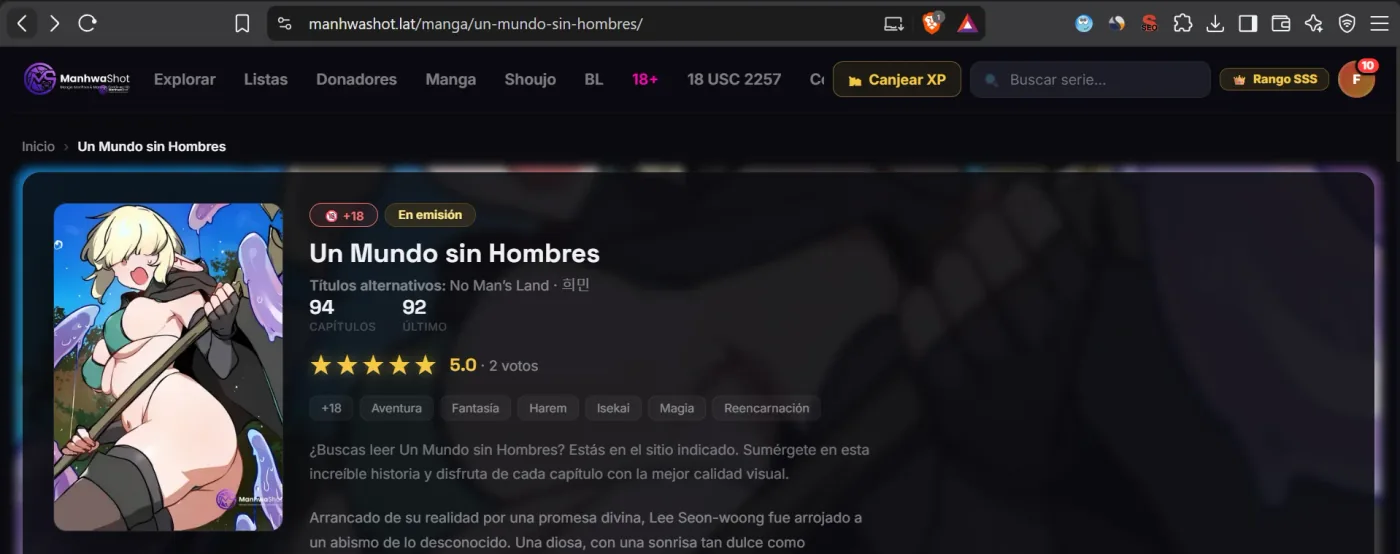 Un Mundo sin Hombres capítulo 89 página 1