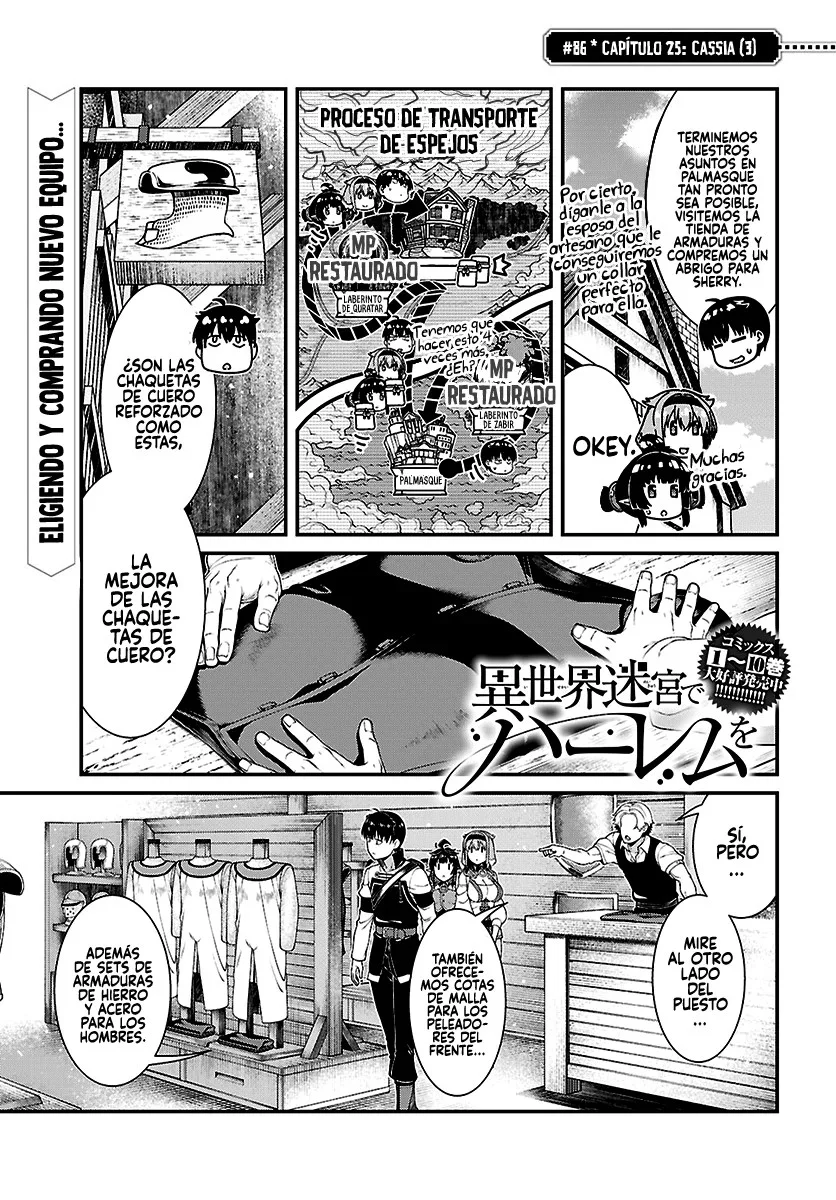 Isekai Meikyuu de Harem o capítulo 86 página 2