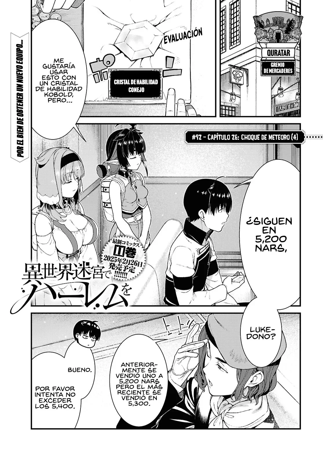 Isekai Meikyuu de Harem o capítulo 92 página 2