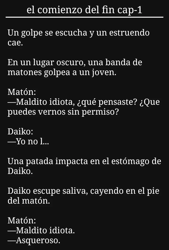 La resurrecion del vacio (Novela) capítulo 1 página 1