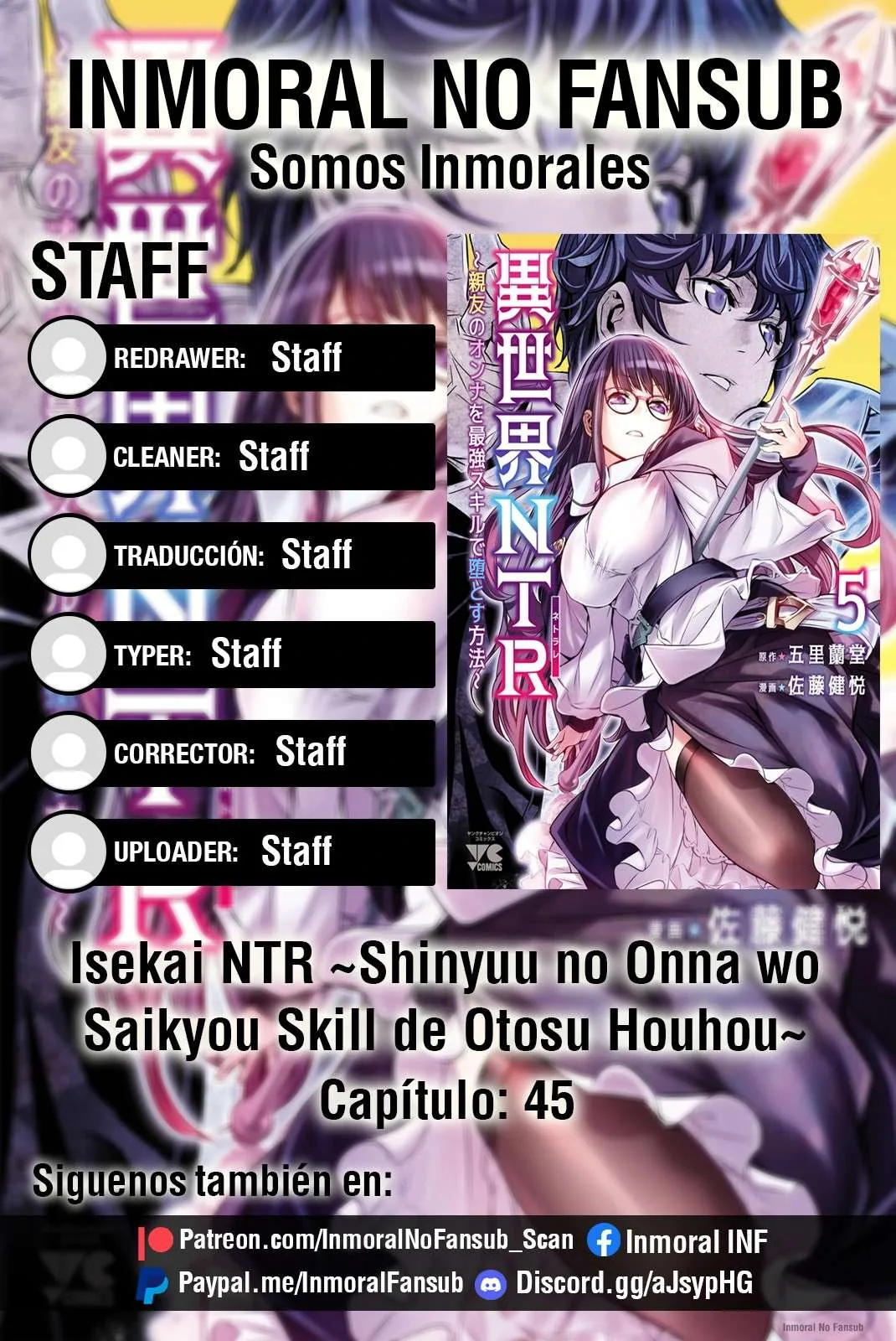 ISEKAI NTR ~SHINYUU NO ONNA WO SAIKYOU SKILL DE OTOSU HOUHOU capítulo 45 página 1