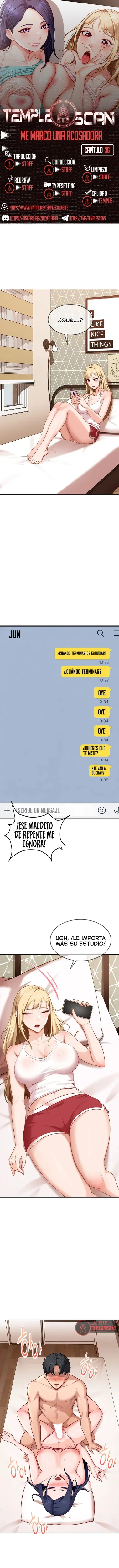 ¡Me Marco Una Acosadora! capítulo 36 página 1
