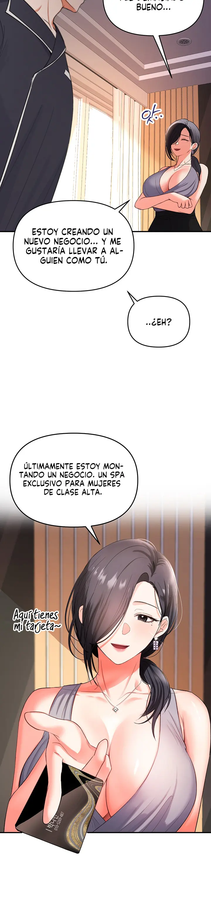 Soy el Unico Hombre en la Tienda de Masajes capítulo 1 página 14