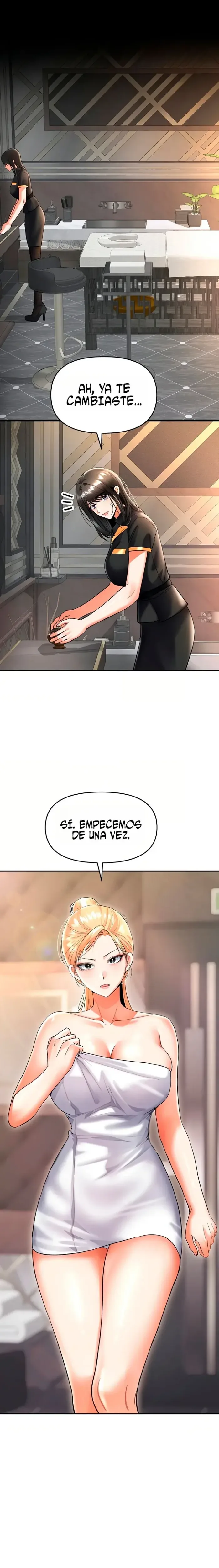 Soy el Unico Hombre en la Tienda de Masajes capítulo 9 página 9